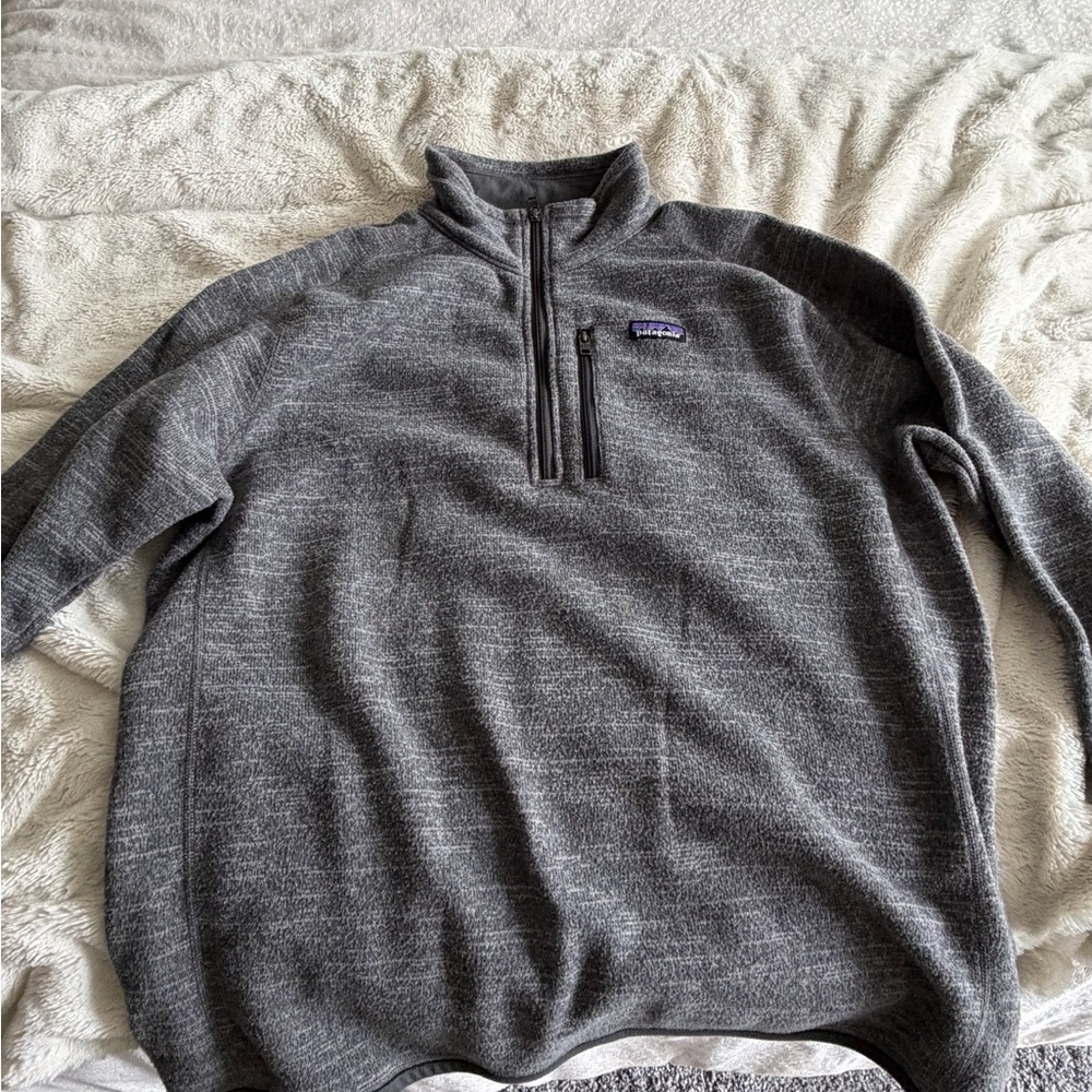 Patagonia Men's Zip-Up Sweater in Gray